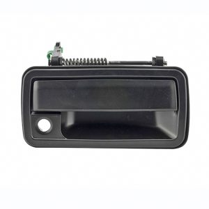 MANIJA EXTERIOR CV BLAZER (S10) 95-01 GM SONOMA/JIMMY 95-04/ENVOY 95-01 OD BRAVADA 96-01 CV S10 95-04 CON HOYO PARA LLAVE LISA PARA PINTAR NEGRA PLASTICO HUSHAN Derecho Delantera