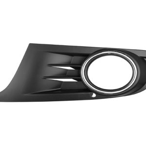 REJILLA FASCIA DELANTERA VW GOLF 09-14 C/HOYO P/FARO NIEBLA FILO CROMADO BASE/CONFORTLINE/TRENDLINE/SPORT/GT L4 4 CILINDROS 1.4/1.6 5 PUERTAS DEPO IZQ