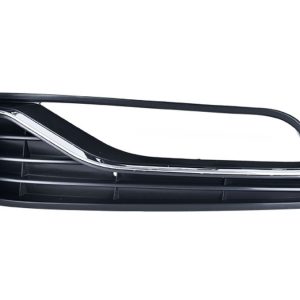REJILLA FASCIA DELANTERA VW POLO 15-20 C/HOYO P/FARO C/MOLDURA CROMADA LINEA ANTERIOR SPORTLINE/DESIGNSOUND/ALL STAR L4 4 CILINDROS 1.2/1.6L 5 PUERTAS IZQ