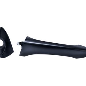 MANIJA EXTERIOR BW X5 00-06  CON HOYO PARA LLAVE LISA PARA PINTAR NEGRA PLASTICO HUSHAN Izquierdo Delantera