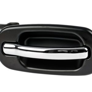 MANIJA EXTERIOR CD ESCALADE EXT/ESV 02-06  CV SILVERADO 99-06/SUBURBAN/TAHOE/SONORA 00-06/AVALANCHE 02-06  GM SIERRA  CV CHEYENNE 99-06  LISA PARA PINTAR NEGRA/CROMO PLASTICO HUSHAN Derecho Trasera