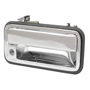 MANIJA EXTERIOR CV CHEYENNE/CUSTOM 95-98/SUBURBAN 95-99/SILVERADO 95-98/TAHOE 95-99  GM SIERRA/YUKON  CV PICK UP 95-98  CON HOYO PARA LLAVE CROMADA ZINC HUSHAN Derecho Delantera