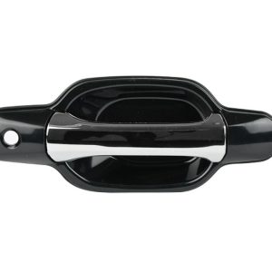 MANIJA EXTERIOR CV COLORADO  GM CANYON 04-12  CON HOYO PARA LLAVE LISA PARA PINTAR NEGRA/CROMO PLASTICO HUSHAN Derecho Delantera