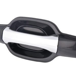 MANIJA EXTERIOR CV COLORADO  GM CANYON 04-12  SIN HOYO PARA LLAVE LISA PARA PINTAR NEGRA/CROMO PLASTICO HUSHAN Derecho Delantera