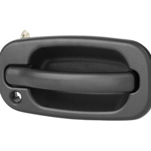 MANIJA EXTERIOR CV SILVERADO 99-06/SUBURBAN/TAHOE/SONORA 00-06/AVALANCHE 02-06  GM SIERRA 99-06/YUKON 00-06  CV CHEYENNE 99-06  CON HOYO PARA LLAVE CORRUGADA NEGRA PLASTICO HUSHAN Derecho Delantera