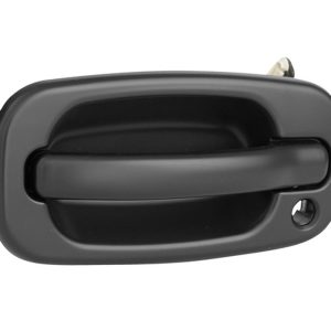 MANIJA EXTERIOR CV SILVERADO 99-06/SUBURBAN/TAHOE/SONORA 00-06/AVALANCHE 02-06  GM SIERRA 99-06/YUKON 00-06  CV CHEYENNE 99-06  CON HOYO PARA LLAVE LISA PARA PINTAR NEGRA PLASTICO HUSHAN Izquierdo Delantera