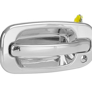 MANIJA EXTERIOR CV SILVERADO 99-06/SUBURBAN/TAHOE/SONORA 00-06/AVALANCHE 02-06  GM SIERRA 99-06/YUKON 00-06  CV CHEYENNE 99-06  CON HOYO PARA LLAVE CROMADA PLASTICO HUSHAN Izquierdo Delantera