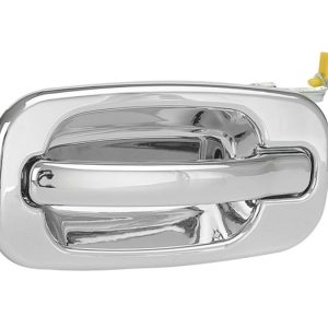 MANIJA EXTERIOR CV SILVERADO 99-06/SUBURBAN/TAHOE/SONORA 00-06/AVALANCHE 02-06  GM SIERRA 99-06/YUKON 00-06  CV CHEYENNE 99-06  CROMADA PLASTICO HUSHAN Izquierdo Trasera