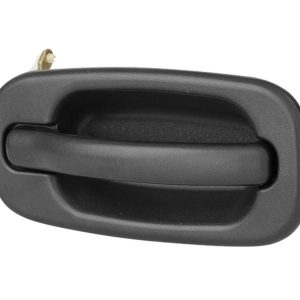 MANIJA EXTERIOR CV SILVERADO 99-06/SUBURBAN/TAHOE/SONORA 00-06/AVALANCHE 02-06  GM SIERRA 99-06/YUKON 00-06  CV CHEYENNE 99-06  SIN HOYO PARA LLAVE CORRUGADA NEGRA PLASTICO HUSHAN Derecho Delantera