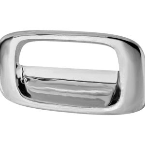 MANIJA DE TAPA CV SILVERADO  GM SIERRA 99-06  SOLO BISEL CROMO PLASTICO HUSHAN