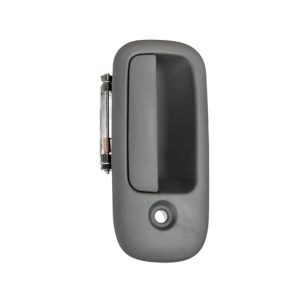 MANIJA EXTERIOR CV EXPRESS VAN  GM SAVANA 96-09  CON HOYO PARA LLAVE CORRUGADA GRIS PLASTICO HUSHAN Derecho Delantera