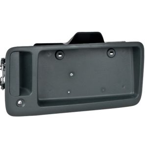 MANIJA EXTERIOR CV EXPRESS VAN 96-02  CON HOYO PARA LLAVE 5TA PUERTA CON PORTA PLACA CORRUGADA GRIS PLASTICO HUSHAN