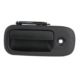MANIJA EXTERIOR CV EXPRESS VAN  GM SAVANA 96-09  CON HOYO PARA LLAVE CORRUGADA NEGRA PLASTICO HUSHAN Izquierdo Trasera Puerta lateral abatible