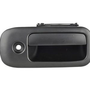 MANIJA EXTERIOR CV EXPRESS VAN  GM SAVANA 96-09  CON HOYO PARA LLAVE LISA NEGRA PLASTICO HUSHAN Derecho Trasera Puerta lateral abatible