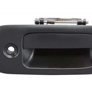 MANIJA EXTERIOR CV EXPRESS VAN  GM SAVANA 96-09  CON HOYO PARA LLAVE LISA NEGRA PLASTICO HUSHAN Derecho Delantera
