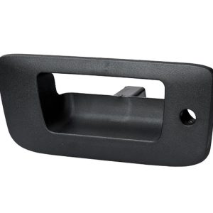 MANIJA DE TAPA CV CHEYENNE/SILVERADO  GM SIERRA  CV PICK UP 07-13  CON HOYO PARA LLAVE SOLO BISEL CORRUGADA NEGRO PLASTICO HUSHAN