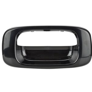 MANIJA DE TAPA CV SILVERADO  GM SIERRA 99-06  SOLO BISEL LISA NEGRA PLASTICO HUSHAN