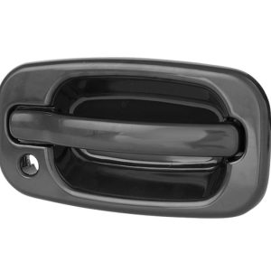MANIJA EXTERIOR CV SUBURBAN/TAHOE  GM YUKON 00-06  CON HOYO PARA LLAVE 5TA PUERTA PUERTA DOBLE LISA PARA PINTAR LISA NEGRA PLASTICO HUSHAN
