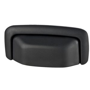 MANIJA EXTERIOR CV SUBURBAN/TAHOE  GM YUKON 00-06  PUERTA LATERAL / ABATIBLE - 5TA PUERTA / DOBLE CORRUGADA NEGRO PLASTICO HUSHAN