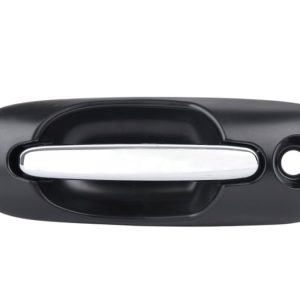 MANIJA EXTERIOR CR VOYAGER/TOWN & COUNTRY  DG CARAVAN 01-07  CON HOYO PARA LLAVE LISA PARA PINTAR NEGRA/CROMO PLASTICO HUSHAN Izquierdo Delantera
