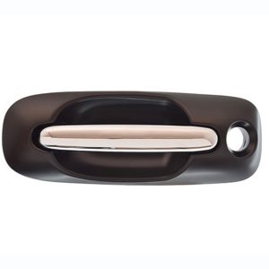 MANIJA EXTERIOR CR VOYAGER/TOWN & COUNTRY  DG CARAVAN 01-07  CON HOYO PARA LLAVE LISA PARA PINTAR NEGRA/CROMO PLASTICO HUSHAN Derecho  Puerta corrediza