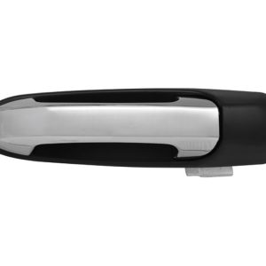 MANIJA EXTERIOR CR ASPEN 07-10  SIN HOYO PARA LLAVE LISA PARA PINTAR NEGRA/CROMO PLASTICO HUSHAN Derecho Delantera