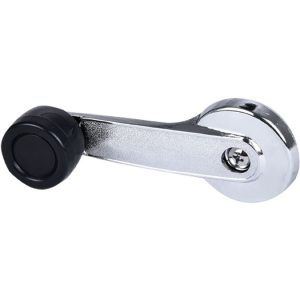 MANIJA DE ELEVAR DS SEDAN B210 73-77/B310 77-81  PERILLA NEGRA ZINC CROMADA HUSHAN
