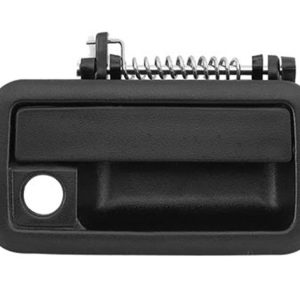 MANIJA EXTERIOR DG DAKOTA 91-96  CON HOYO PARA LLAVE CORRUGADA NEGRA PLASTICO HUSHAN Derecho Delantera