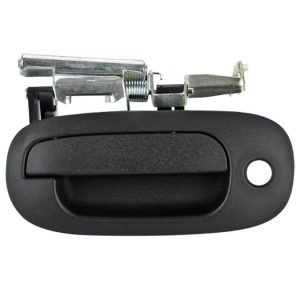 MANIJA EXTERIOR DG DAKOTA 02-04/DURANGO 02-03  CON HOYO PARA LLAVE CORRUGADA NEGRA PLASTICO HUSHAN Izquierdo Delantera