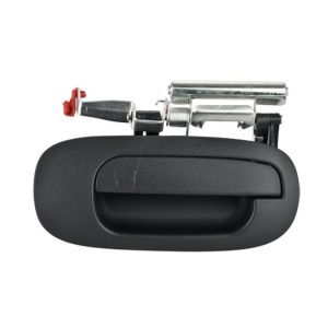 MANIJA EXTERIOR DG DAKOTA 02-04/DURANGO 02-03  SIN HOYO PARA LLAVE CORRUGADA NEGRA PLASTICO HUSHAN Derecho Delantera