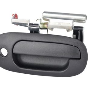 MANIJA EXTERIOR DG DAKOTA 02-04/DURANGO 02-03  CON HOYO PARA LLAVE CORRUGADA NEGRA PLASTICO HUSHAN Derecho Delantera