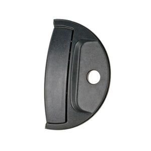 MANIJA EXTERIOR DG H100 06-10  CON HOYO PARA LLAVE CORRUGADA NEGRA PLASTICO HUSHAN Derecho Delantera