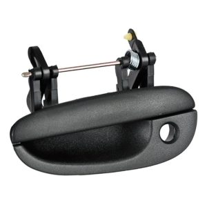 MANIJA EXTERIOR DG NEON 95-99  CON HOYO PARA LLAVE CORRUGADA NEGRA PLASTICO HUSHAN Izquierdo Delantera