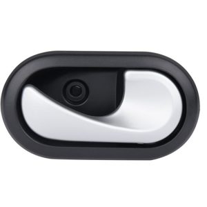 MANIJA INTERIOR RN DUSTER 13-20/STEPWAY 10-15/SANDERO 07-15/MEGANE II 04-10/SCENIC II 05-08/CLIO EURO 07-09/OROCH 18-22  NEGRO/PLATA PLASTICO PARA VARILLA HUSHAN Derecho Delantera/Trasera