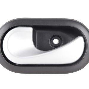 MANIJA INTERIOR RN DUSTER 13-20/STEPWAY 10-15/SANDERO 07-15/MEGANE II 04-10/SCENIC II 05-08/CLIO EURO 07-09/OROCH 18-22  NEGRO/PLATA PLASTICO PARA VARILLA HUSHAN Izquierdo Delantera/Trasera