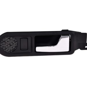 MANIJA INTERIOR VW GOLF 00-06/JETTA A4 99-07/PASSAT 01-05/JETTA CLASICO 08-15  CON HOYO PARA CRISTAL Y BOCINA NEGRA/CROMO PLASTICO VIDRIO ELECTRICO HUSHAN Derecho Trasera