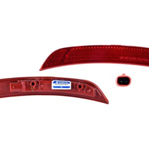 CUARTO REFLEJANTE TRASERO LATERAL DG CHARGER 15-22 RT/SRT HELLCAT V8 8 CILINDROS 5.7/6.2L 4 PUERTAS C/LEDS DEPO IZQ