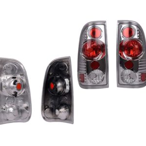 JUEGO CALAVERAS FD F-150/F-250 97-07/LOBO 97-03 TRANSPARENTE/ROJO TW