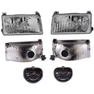 JUEGO FAROS FD F-150/F-250/F-350 92-96 CRISTAL EE