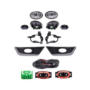 JUEGO FARO NIEBLA HD CR-V 17-18 C/CABLES C/REJILLAS NEGRAS C/FILO CROMADO C/FOCOS CN