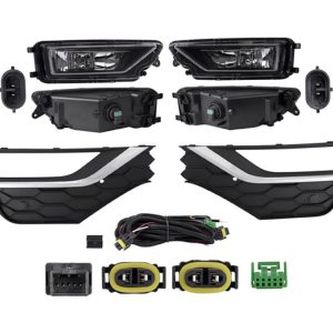 JUEGO FAROS NIEBLA VW AMAROK 17-18 C/REJILLA C/MOLDURAS CROMADAS