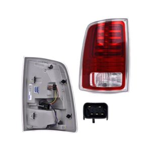 CALAVERA DG RAM PICK UP 13-19 FILO CROMADO C/LEDS DEPO IZQ