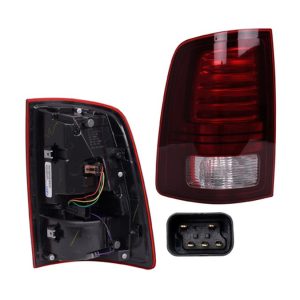 CALAVERA DG RAM PICK UP 13-19 S/FILO CROMADO C/LEDS DEPO IZQ