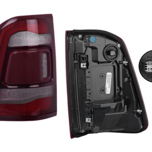 CALAVERA DG RAM 1500/2500 19-22 FILO ROJO S/SENSOR PUNTO CIEGO C/LEDS DEPO IZQ