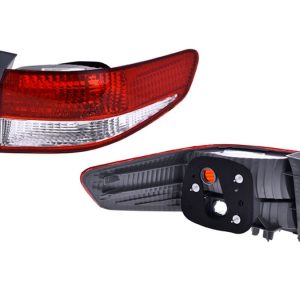 CALAVERA EXTERIOR HD ACCORD 03-04 4 PUERTAS BLANCO/ROJO S/FOCO DEPO DER