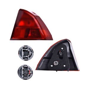CALAVERA EXTERIOR HD CIVIC 01-02 4 PUERTAS ROJO C/FOCO DEPO DER