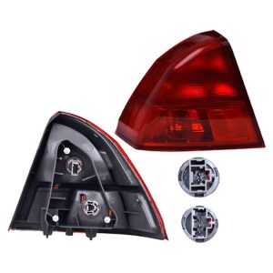 CALAVERA EXTERIOR HD CIVIC 01-02 4 PUERTAS ROJO C/FOCO DEPO IZQ