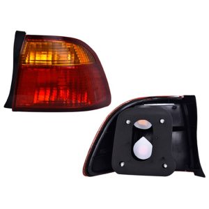 CALAVERA EXTERIOR HD CIVIC 99-00 4 PUERTAS AMBAR/ROJO C/FOCO DEPO DER