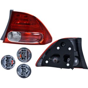 CALAVERA EXTERIOR HD CIVIC 06-09 4 PUERTAS C/FOCO DEPO DER