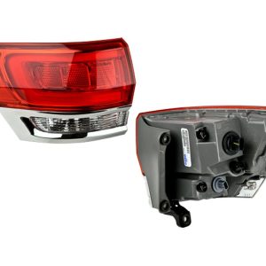 CALAVERA EXTERIOR JP GRAND CHEROKEE 14-21 FILO CROMADO C/LEDS DEPO IZQ